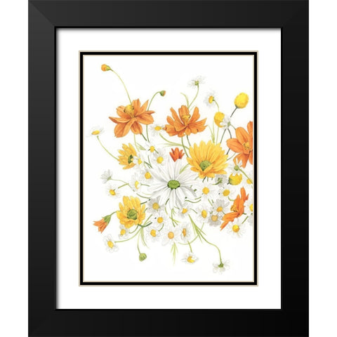 Sunny Wild Bouquet II Black Modern Wood Framed Art Print with Double Matting by Popp, Grace