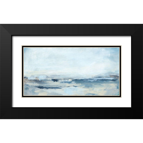 Sailing I Black Modern Wood Framed Art Print with Double Matting by Long, Christina
