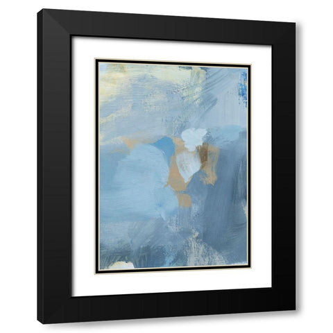 Mist I Black Modern Wood Framed Art Print with Double Matting by Long, Christina