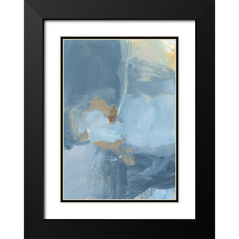 Mist II Black Modern Wood Framed Art Print with Double Matting by Long, Christina