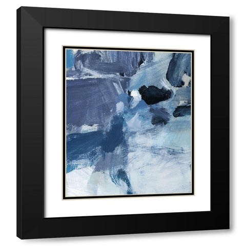 Swim III Black Modern Wood Framed Art Print with Double Matting by Long, Christina