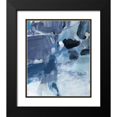 Swim III Black Modern Wood Framed Art Print with Double Matting by Long, Christina