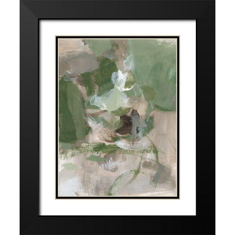 Green Tea I Black Modern Wood Framed Art Print with Double Matting by Long, Christina
