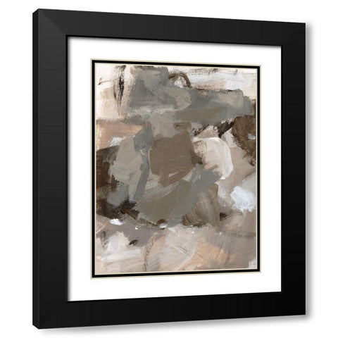 Coffee I Black Modern Wood Framed Art Print with Double Matting by Long, Christina