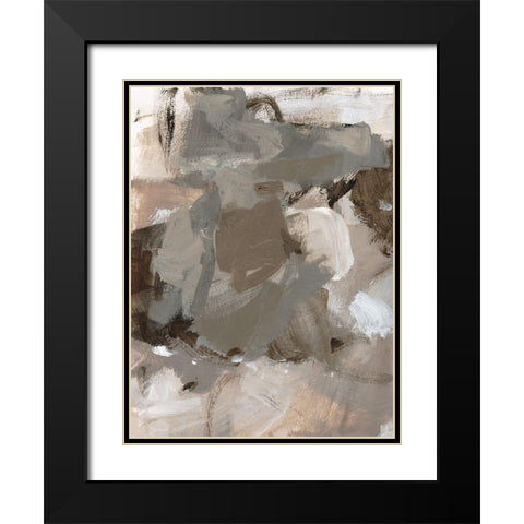 Coffee I Black Modern Wood Framed Art Print with Double Matting by Long, Christina