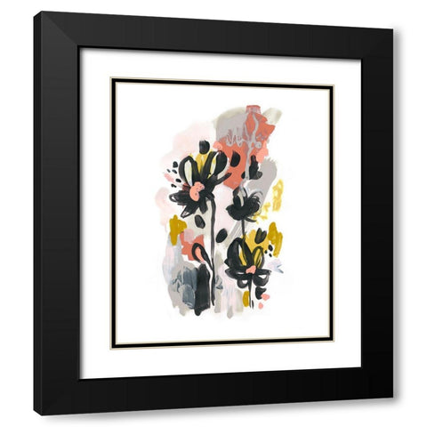 Gather Garden I Black Modern Wood Framed Art Print with Double Matting by Vess, June Erica