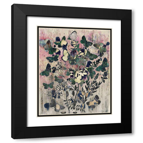 Celestial Butterflies I Black Modern Wood Framed Art Print with Double Matting by Arbel, Lori