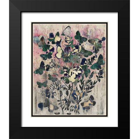 Celestial Butterflies I Black Modern Wood Framed Art Print with Double Matting by Arbel, Lori