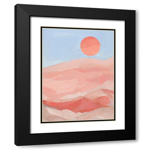 Summer Sun I Black Modern Wood Framed Art Print with Double Matting by Green, Jacob