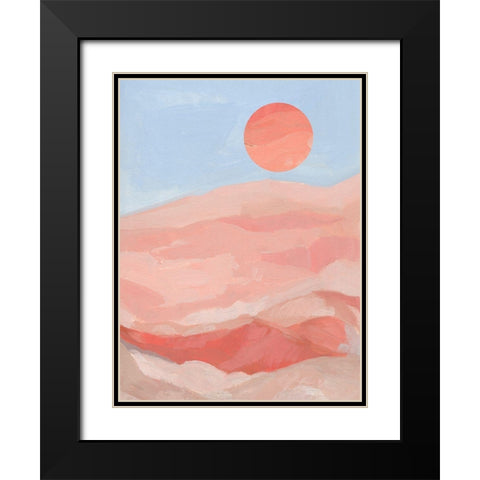 Summer Sun I Black Modern Wood Framed Art Print with Double Matting by Green, Jacob