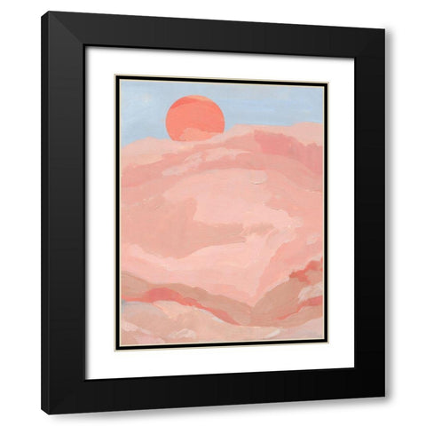 Summer Sun II Black Modern Wood Framed Art Print with Double Matting by Green, Jacob