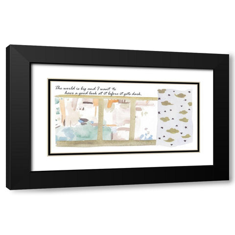 Nice View I Black Modern Wood Framed Art Print with Double Matting by Wang, Melissa