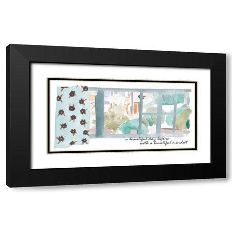 Nice View IV Black Modern Wood Framed Art Print with Double Matting by Wang, Melissa