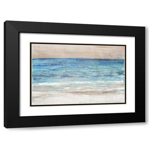 Choppy Water II Black Modern Wood Framed Art Print with Double Matting by OToole, Tim