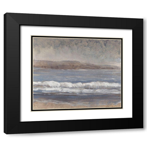 Sandy Beach I Black Modern Wood Framed Art Print with Double Matting by OToole, Tim