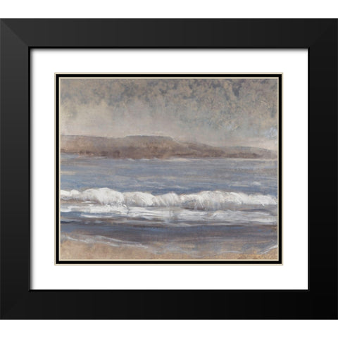 Sandy Beach I Black Modern Wood Framed Art Print with Double Matting by OToole, Tim