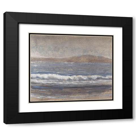 Sandy Beach II Black Modern Wood Framed Art Print with Double Matting by OToole, Tim