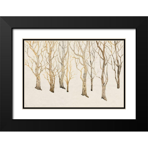Bare Trees II Black Modern Wood Framed Art Print with Double Matting by OToole, Tim