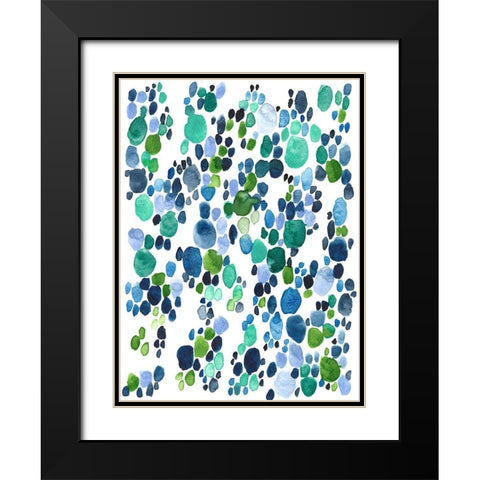Sea Glass Spirit II Black Modern Wood Framed Art Print with Double Matting by Moore, Regina