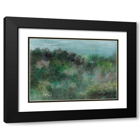 Waking I Black Modern Wood Framed Art Print with Double Matting by Bramma, Lila