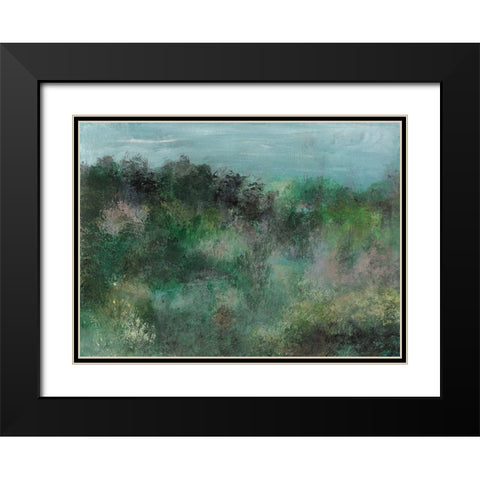 Waking I Black Modern Wood Framed Art Print with Double Matting by Bramma, Lila
