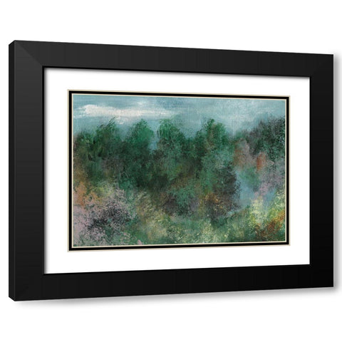Waking II Black Modern Wood Framed Art Print with Double Matting by Bramma, Lila
