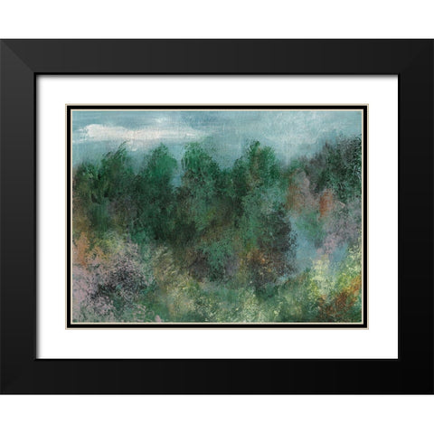 Waking II Black Modern Wood Framed Art Print with Double Matting by Bramma, Lila