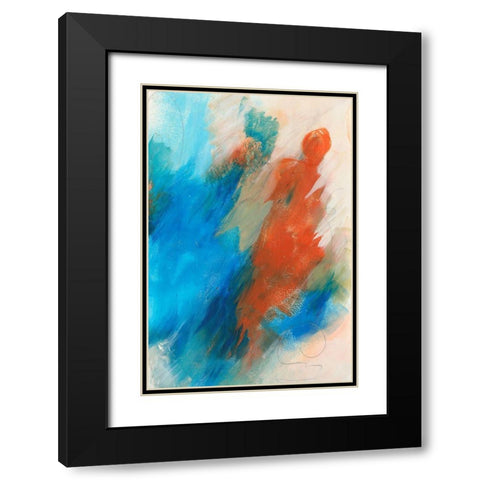 Fire and Water I Black Modern Wood Framed Art Print with Double Matting by Bramma, Lila