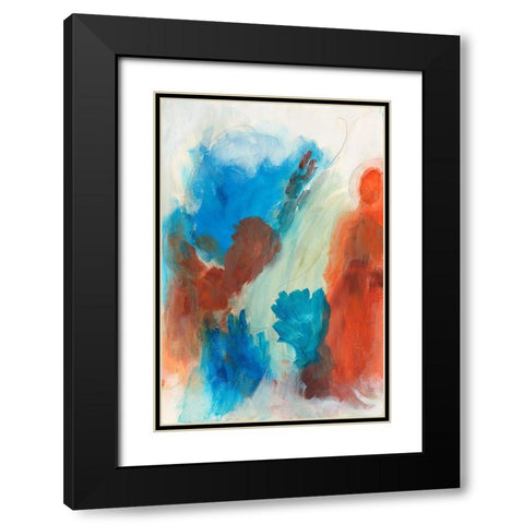 Fire and Water III Black Modern Wood Framed Art Print with Double Matting by Bramma, Lila