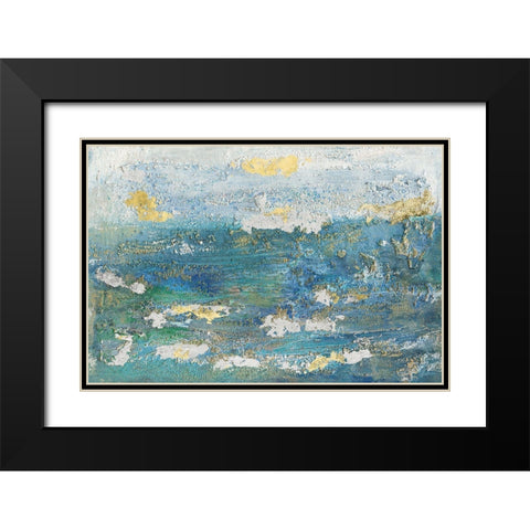 Sparkling Sea I Black Modern Wood Framed Art Print with Double Matting by Bramma, Lila