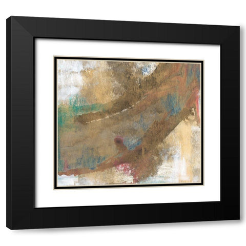 Sheer Gold I Black Modern Wood Framed Art Print with Double Matting by Bramma, Lila