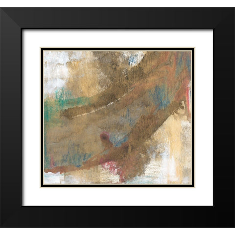 Sheer Gold I Black Modern Wood Framed Art Print with Double Matting by Bramma, Lila