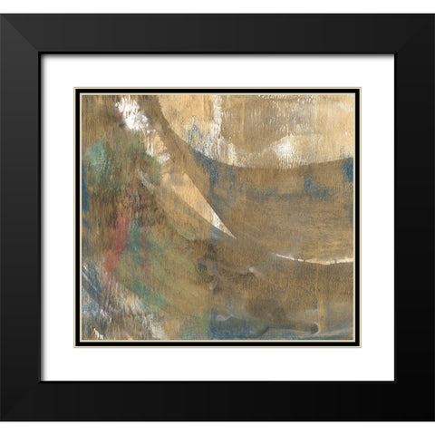 Sheer Gold II Black Modern Wood Framed Art Print with Double Matting by Bramma, Lila