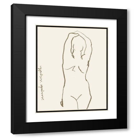 Toi et Moi I Black Modern Wood Framed Art Print with Double Matting by Wang, Melissa