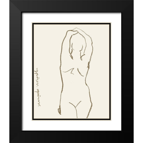 Toi et Moi I Black Modern Wood Framed Art Print with Double Matting by Wang, Melissa