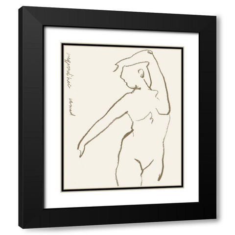 Toi et Moi III Black Modern Wood Framed Art Print with Double Matting by Wang, Melissa