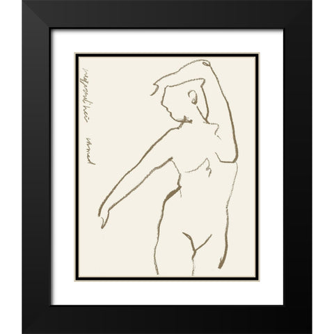 Toi et Moi III Black Modern Wood Framed Art Print with Double Matting by Wang, Melissa