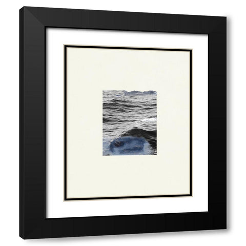 The Calm Cove I Black Modern Wood Framed Art Print with Double Matting by Wang, Melissa