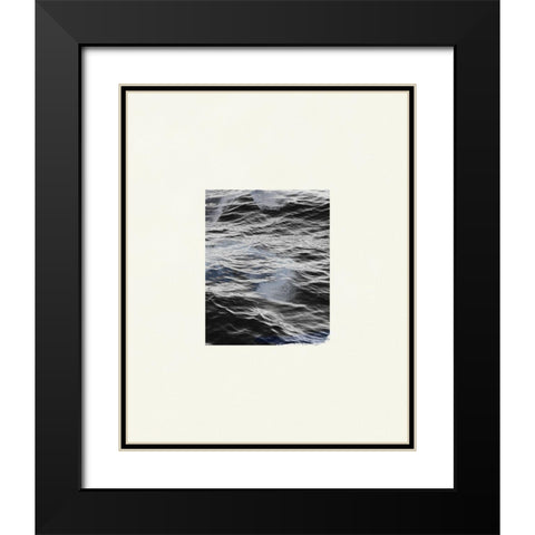 The Calm Cove II Black Modern Wood Framed Art Print with Double Matting by Wang, Melissa