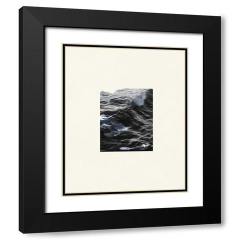 The Calm Cove IV Black Modern Wood Framed Art Print with Double Matting by Wang, Melissa