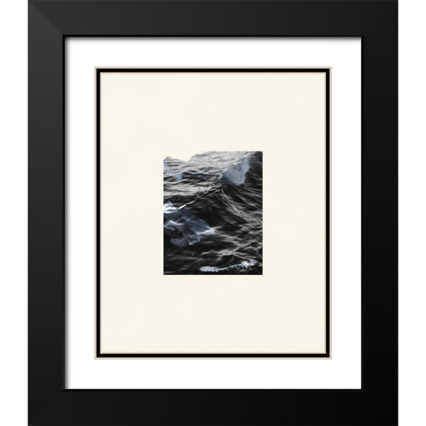The Calm Cove IV Black Modern Wood Framed Art Print with Double Matting by Wang, Melissa