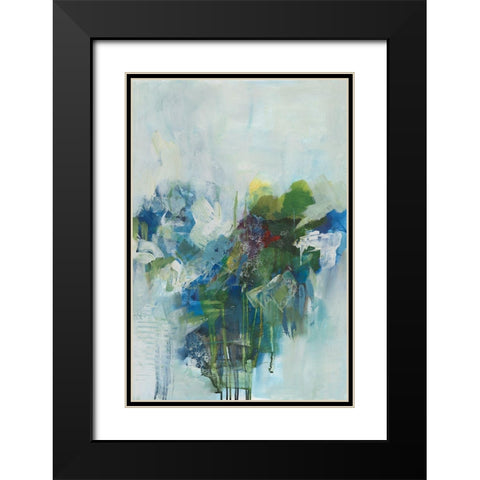 Happy Family II Black Modern Wood Framed Art Print with Double Matting by Combs, Joyce