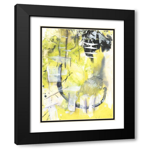 Exciting Times II Black Modern Wood Framed Art Print with Double Matting by Combs, Joyce
