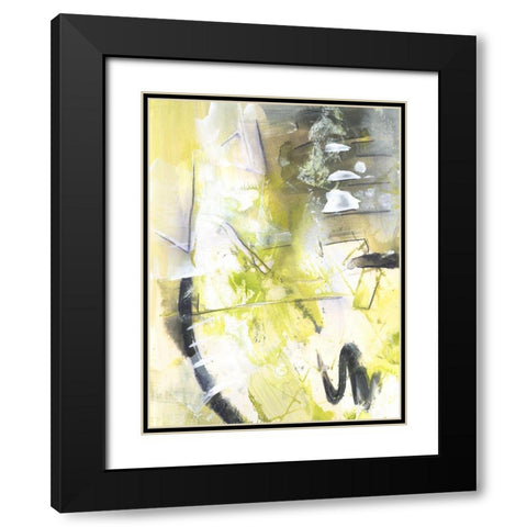 Exciting Times IV Black Modern Wood Framed Art Print with Double Matting by Combs, Joyce