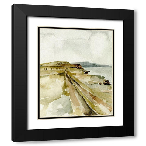 North Sea Coast I Black Modern Wood Framed Art Print with Double Matting by Caroline, Emma