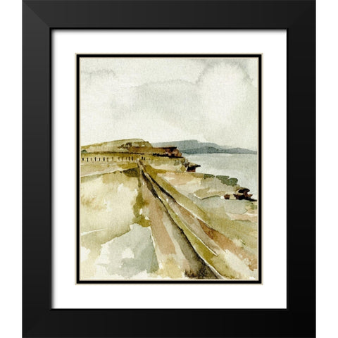 North Sea Coast I Black Modern Wood Framed Art Print with Double Matting by Caroline, Emma