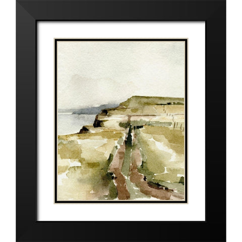 North Sea Coast II Black Modern Wood Framed Art Print with Double Matting by Caroline, Emma