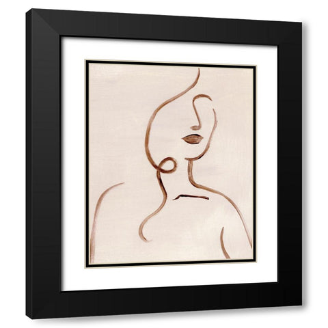 Femme Sketch II Black Modern Wood Framed Art Print with Double Matting by Popp, Grace