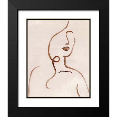 Femme Sketch II Black Modern Wood Framed Art Print with Double Matting by Popp, Grace