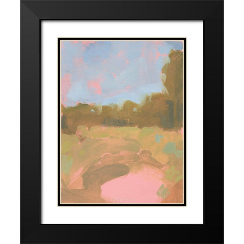 Claudias Place II Black Modern Wood Framed Art Print with Double Matting by Green, Jacob